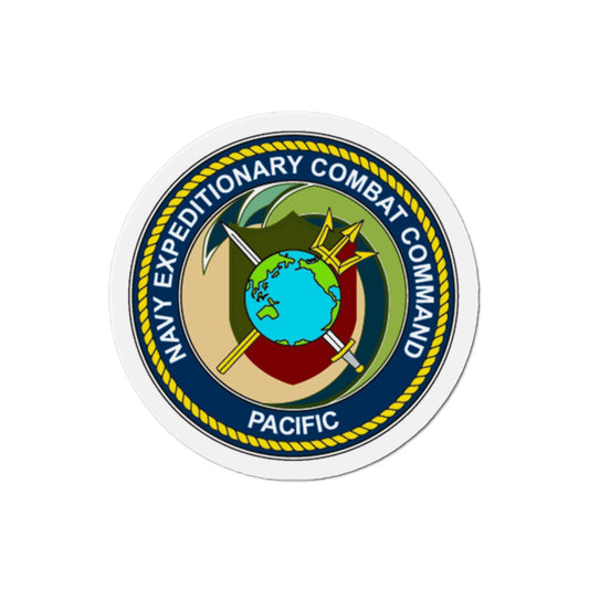 Navy Expeditionary Combat Command Pacific NECC Pacific (U.S. Navy) Die-Cut Magnet-2" x 2"-The Sticker Space
