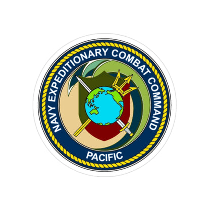 Navy Expeditionary Combat Command Pacific NECC Pacific (U.S. Navy) Transparent STICKER Die-Cut Vinyl Decal-2 Inch-The Sticker Space