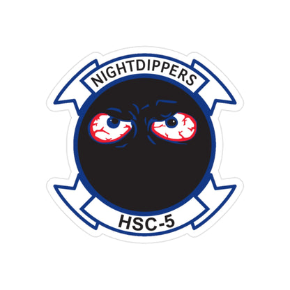 Navy Nightdippers HSC 5 (U.S. Navy) Transparent STICKER Die-Cut Vinyl Decal-2 Inch-The Sticker Space