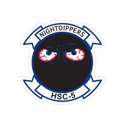 Navy Nightdippers HSC 5 (U.S. Navy) Transparent STICKER Die-Cut Vinyl Decal-3 Inch-The Sticker Space