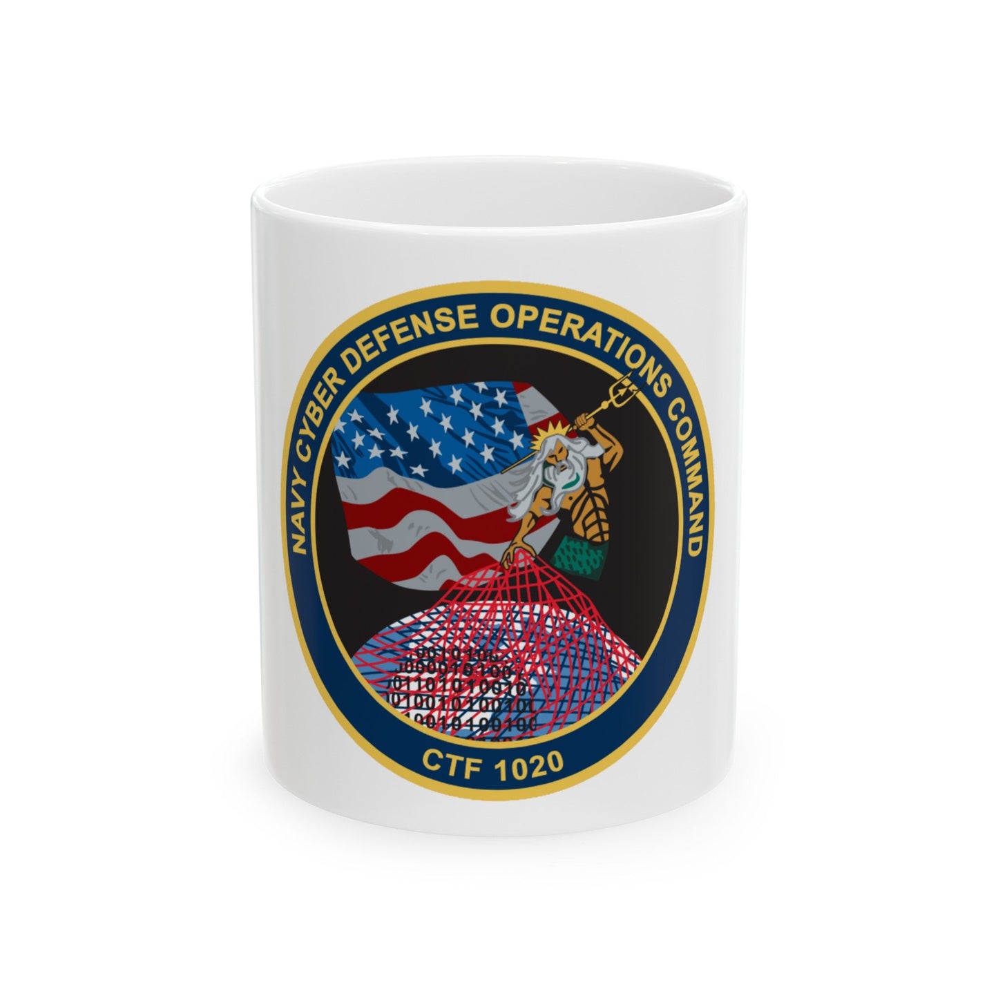 NCDOC CPOA CTF 1020 (U.S. Navy) White Coffee Mug-11oz-The Sticker Space