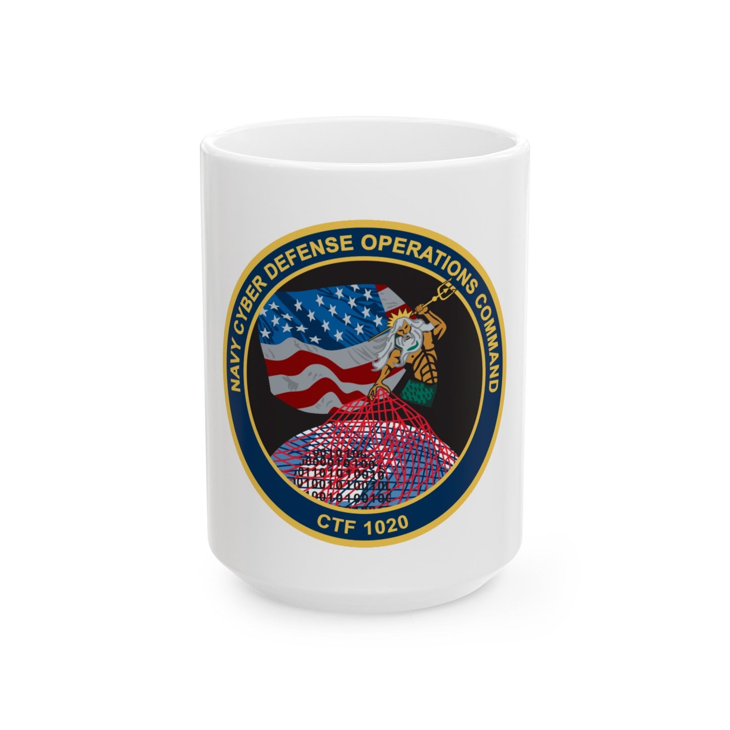 NCDOC CPOA CTF 1020 (U.S. Navy) White Coffee Mug-15oz-The Sticker Space