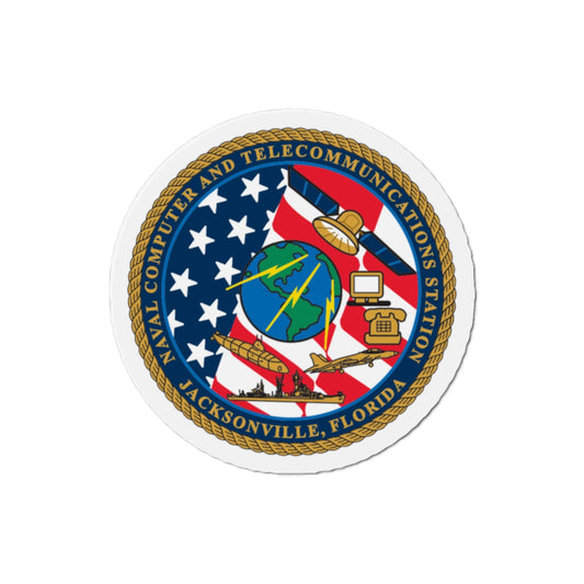 NCTS Jacksonville (U.S. Navy) Die-Cut Magnet-2" x 2"-The Sticker Space