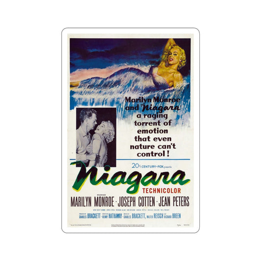Niagara 1953 Movie Poster STICKER Vinyl Die-Cut Decal-6 Inch-The Sticker Space