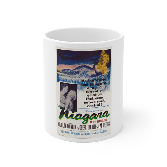 Niagara 1953 v2 Movie Poster - White Coffee Cup 11oz-11oz-The Sticker Space