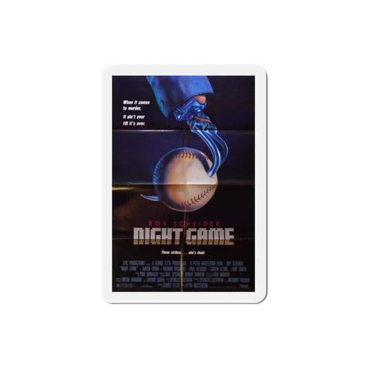 Night Game 1989 Movie Poster Die-Cut Magnet-2" x 2"-The Sticker Space