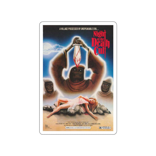 NIGHT OF THE DEATH CULT (NIGHT OF THE SEAGULLS BLIND DEAD 4) 1975 Movie Poster STICKER Vinyl Die-Cut Decal-White-The Sticker Space