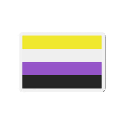 Nonbinary Pride Flag - Die-Cut Magnet-6 × 6"-The Sticker Space