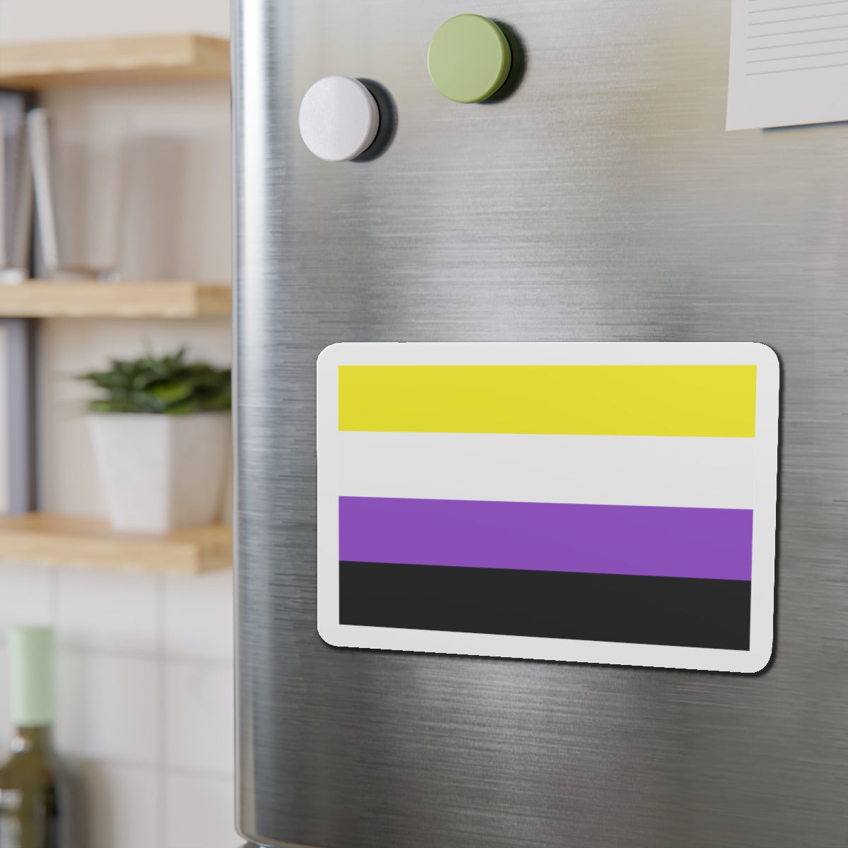 Nonbinary Pride Flag - Die-Cut Magnet-The Sticker Space