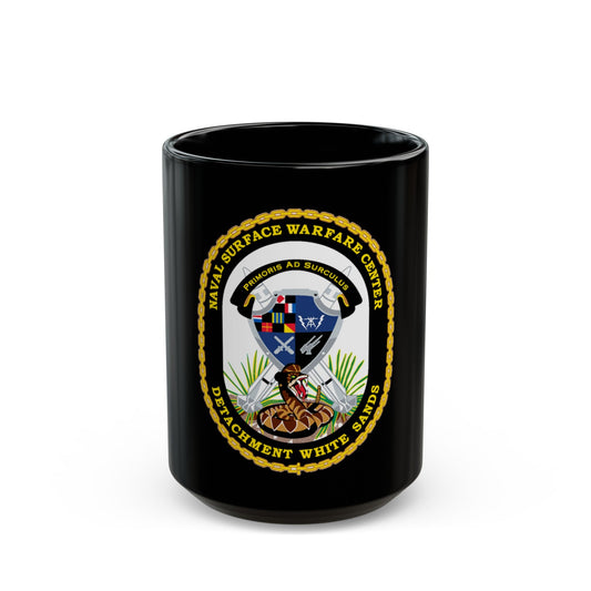 NSWC Detach White Sands (U.S. Navy) Black Coffee Mug-15oz-The Sticker Space