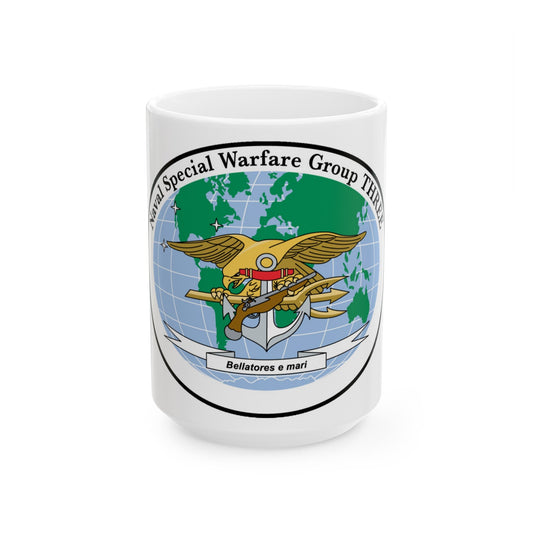 NSWG 3 Naval Special Warfare Group 3 (U.S. Navy) White Coffee Mug-15oz-The Sticker Space