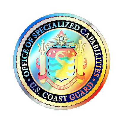 Office of Specialized Capabilities USCG (U.S. Coast Guard) Holographic STICKER Die-Cut Vinyl Decal-3 Inch-The Sticker Space