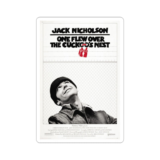 One Flew Over the Cuckoo's Nest 1975 Movie Poster STICKER Vinyl Die-Cut Decal-2 Inch-The Sticker Space