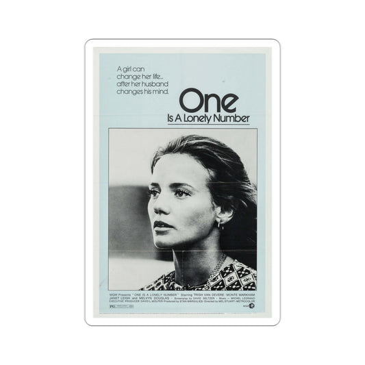 One Is a Lonely Number 1972 Movie Poster STICKER Vinyl Die-Cut Decal-2 Inch-The Sticker Space