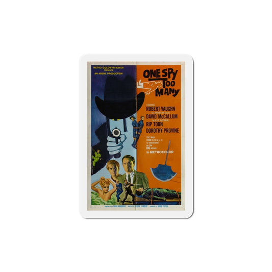 One Spy Too Many 1966 Movie Poster Die-Cut Magnet-4 Inch-The Sticker Space
