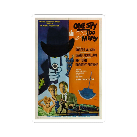 One Spy Too Many 1966 Movie Poster STICKER Vinyl Die-Cut Decal-6 Inch-The Sticker Space