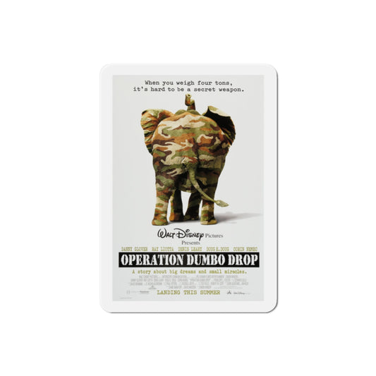 Operation Dumbo Drop 1995 Movie Poster Die-Cut Magnet-2" x 2"-The Sticker Space