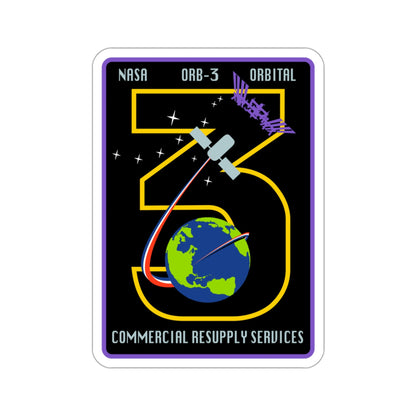 Orbital Sciences CRS Flight 3 (SpaceX) STICKER Vinyl Die-Cut Decal-3 Inch-The Sticker Space