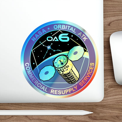 Orbital Sciences CRS Flight 6 (SpaceX) Holographic STICKER Die-Cut Vinyl Decal-The Sticker Space