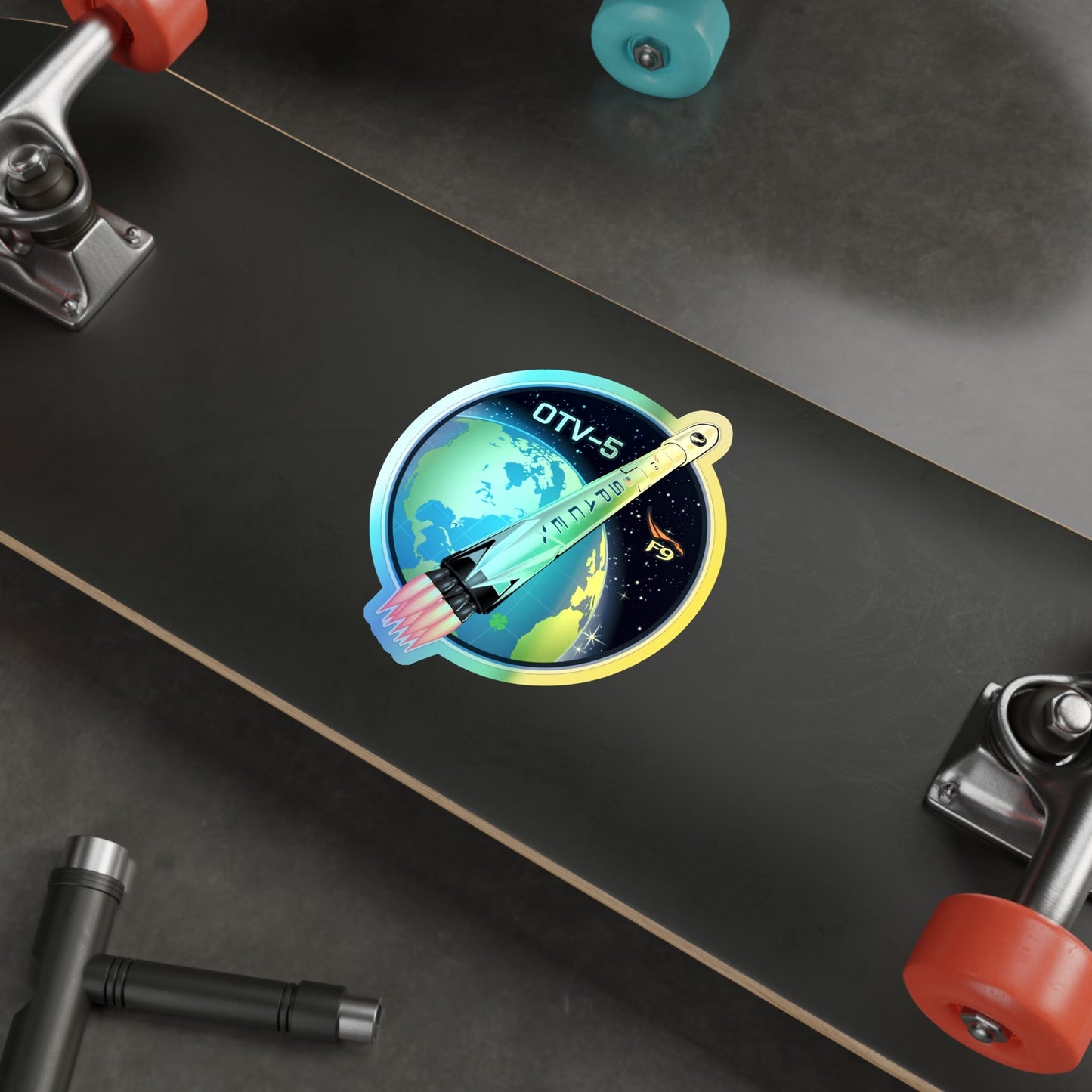 OTV-5 (SpaceX) Holographic STICKER Die-Cut Vinyl Decal-The Sticker Space
