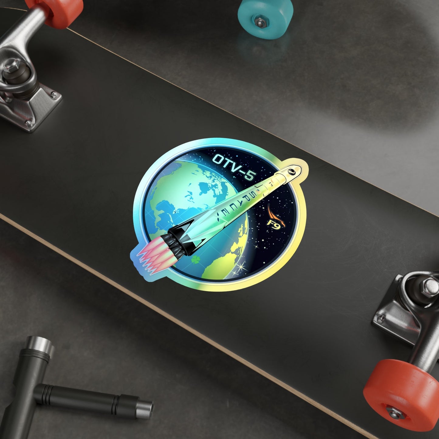 OTV-5 (SpaceX) Holographic STICKER Die-Cut Vinyl Decal-The Sticker Space