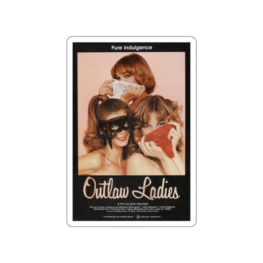 OUTLAW LADIES 1981 Movie Poster STICKER Vinyl Die-Cut Decal-White-The Sticker Space