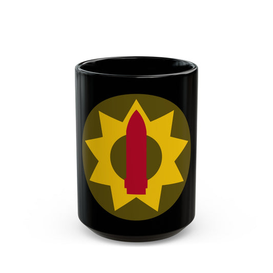 Pacific Coastal Frontier (U.S. Army) Black Coffee Mug-15oz-The Sticker Space