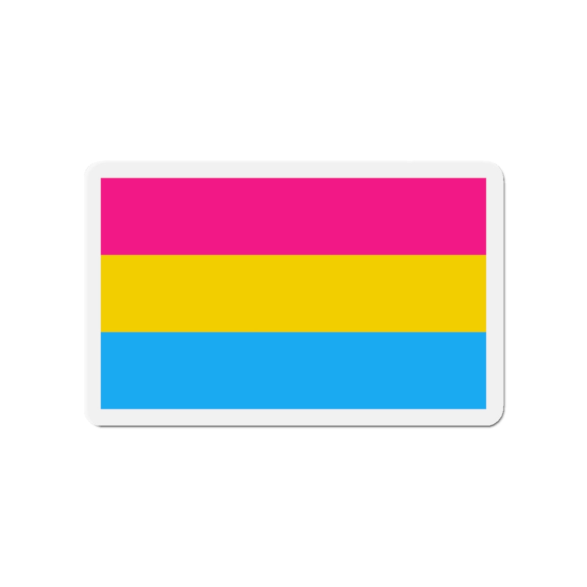 Pansexuality Pride Flag - Die-Cut Magnet-4" x 4"-The Sticker Space