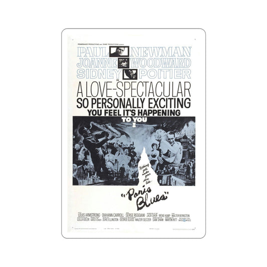 Paris Blues 1961 Movie Poster STICKER Vinyl Die-Cut Decal-6 Inch-The Sticker Space