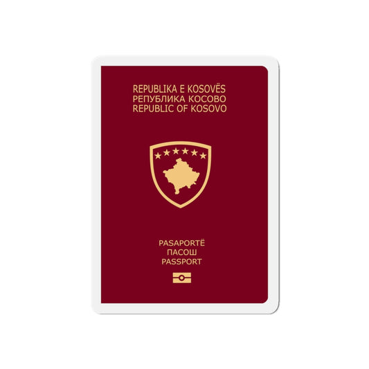 Passport Of Kosovo - Die-Cut Magnet-6 × 6"-The Sticker Space