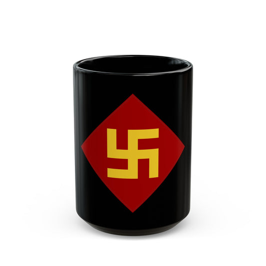 Patch of the 45th Infantry Division 19241939 (U.S. Army) Black Coffee Mug-15oz-The Sticker Space
