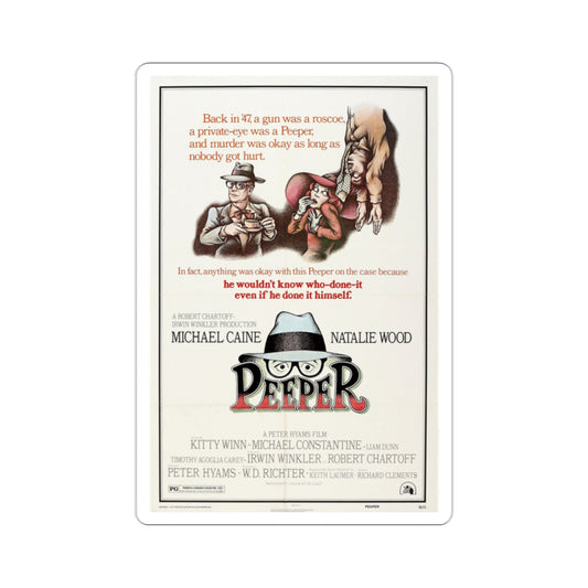 Peeper 1976 Movie Poster STICKER Vinyl Die-Cut Decal-2 Inch-The Sticker Space