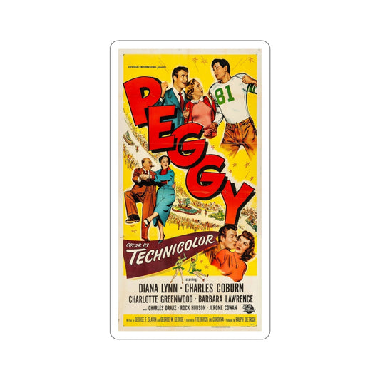 Peggy 1950 Movie Poster STICKER Vinyl Die-Cut Decal-6 Inch-The Sticker Space
