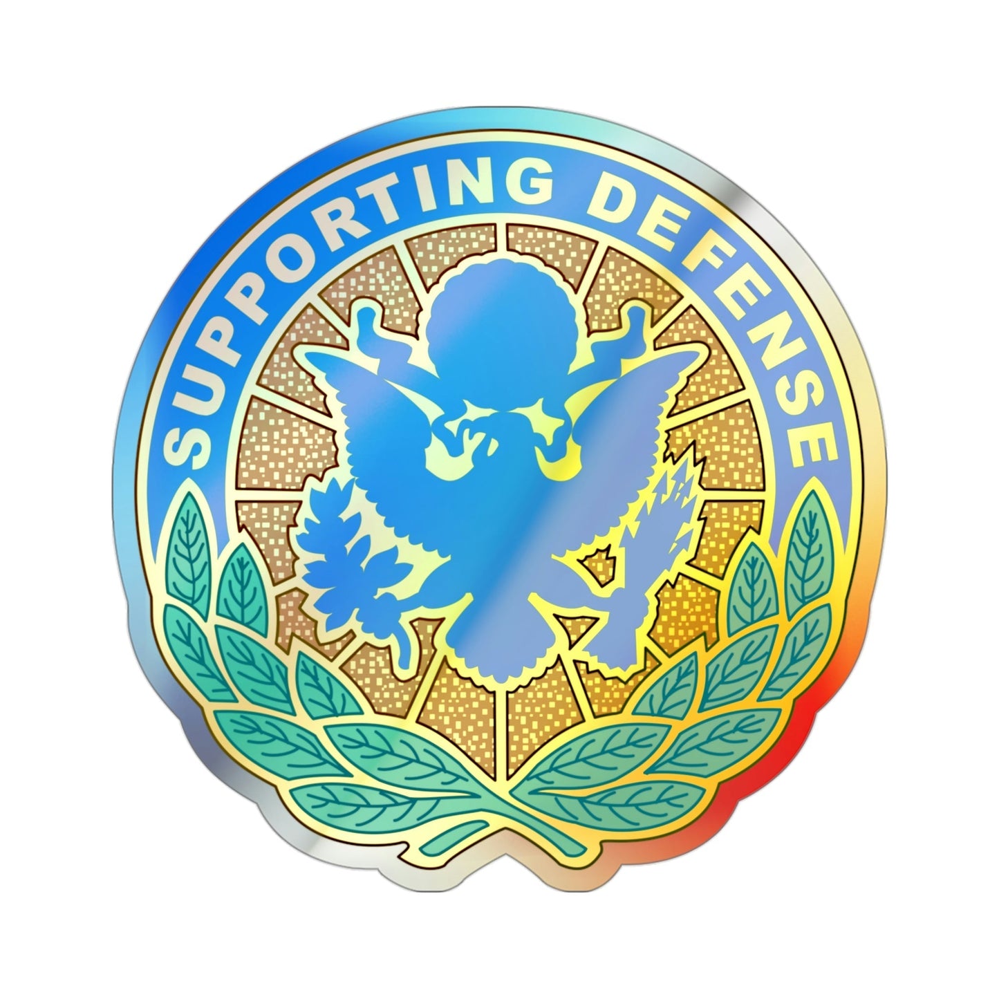 Personnel Assigned to DOD and Joint Activities (U.S. Army) Holographic STICKER Die-Cut Vinyl Decal-3 Inch-The Sticker Space