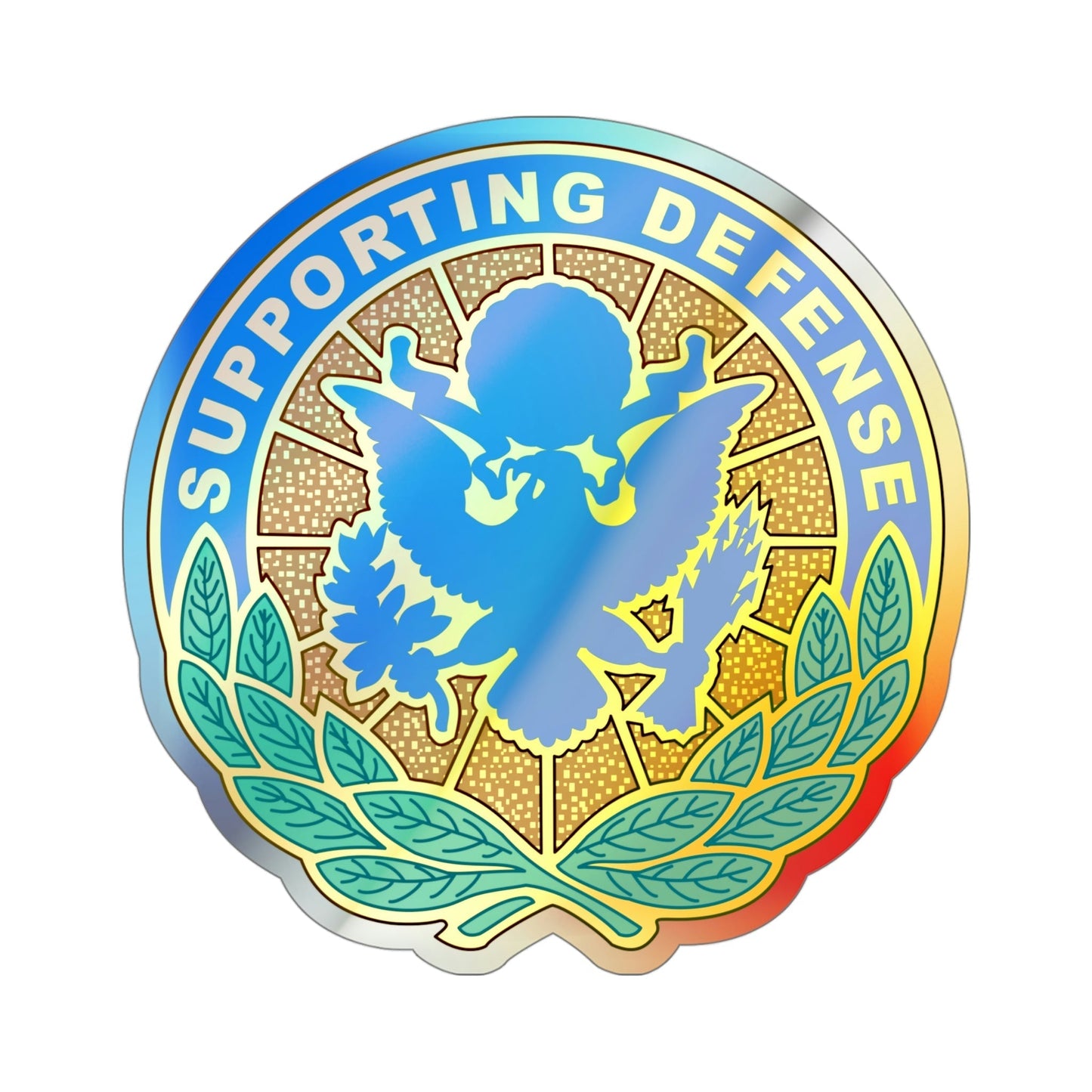 Personnel Assigned to DOD and Joint Activities (U.S. Army) Holographic STICKER Die-Cut Vinyl Decal-4 Inch-The Sticker Space