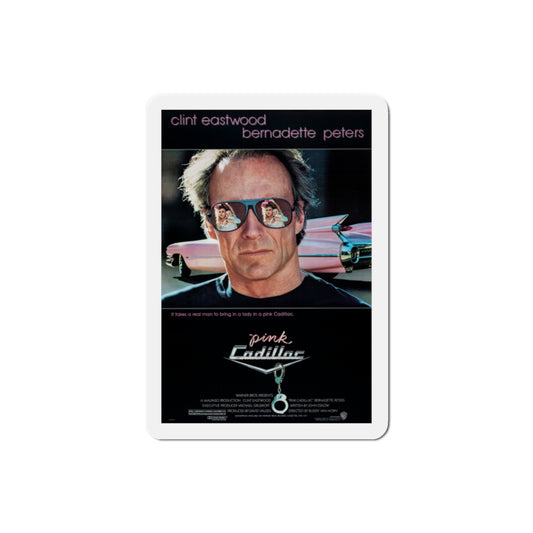 Pink Cadillac 1989 Movie Poster Die-Cut Magnet-2" x 2"-The Sticker Space