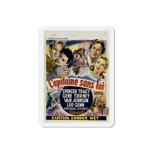 Plymouth Adventure 1952 v2 Movie Poster Die-Cut Magnet-2 Inch-The Sticker Space