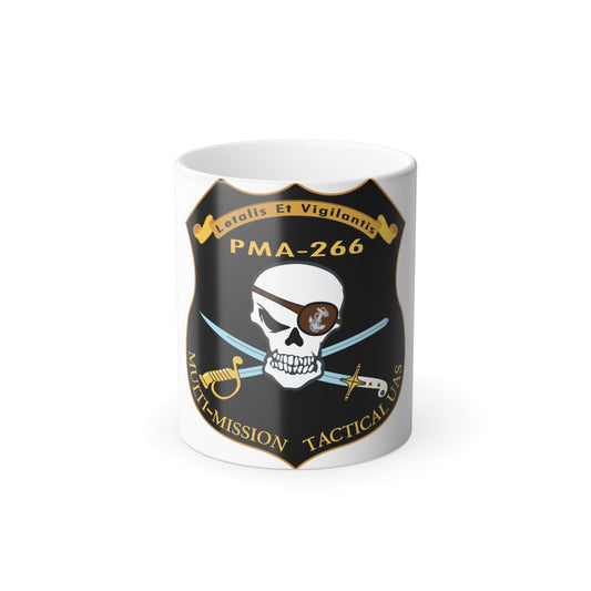 PMA 266 NAVAIR Multi Mission Tactical Unmanned Aerial Systems UAS (U.S. Navy) Color Changing Mug 11oz-11oz-The Sticker Space