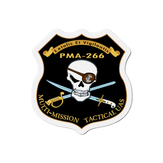 PMA 266 NAVAIR Multi Mission Tactical Unmanned Aerial Systems UAS (U.S. Navy) Die-Cut Magnet-2" x 2"-The Sticker Space