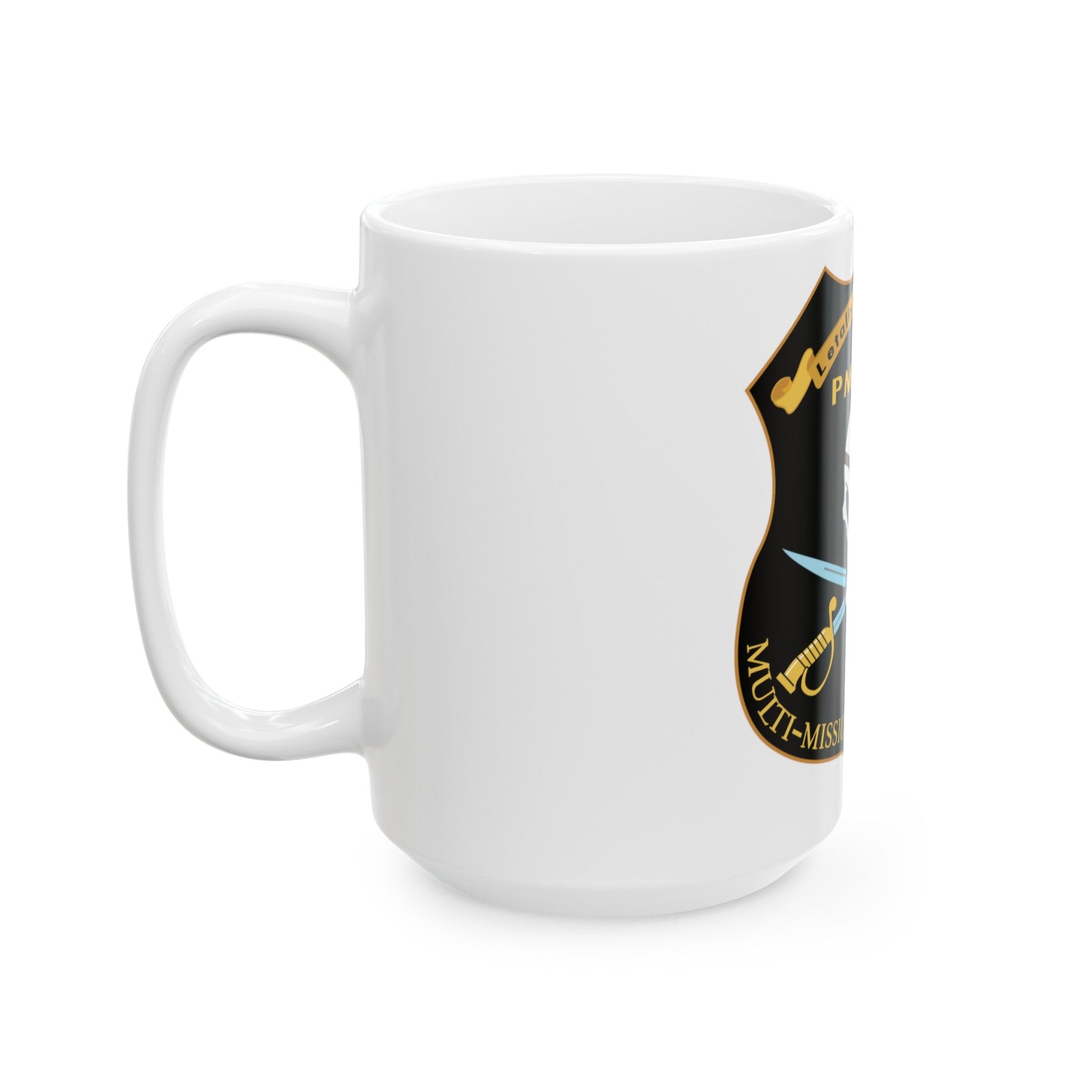PMA 266 NAVAIR Multi Mission Tactical Unmanned Aerial Systems UAS (U.S. Navy) White Coffee Mug-The Sticker Space