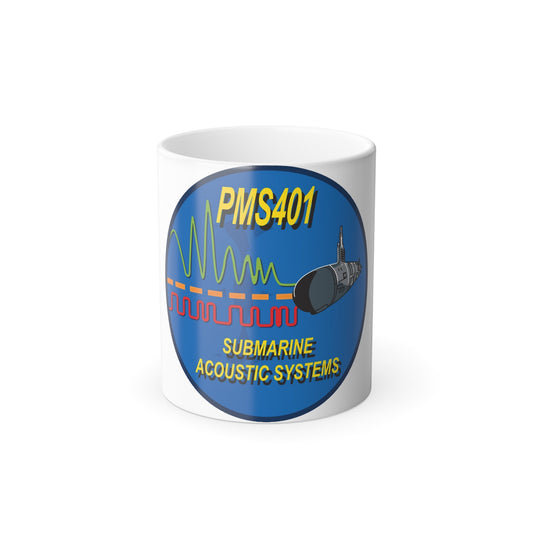 PMS401 Submarine Acoustic Systems (U.S. Navy) Color Changing Mug 11oz