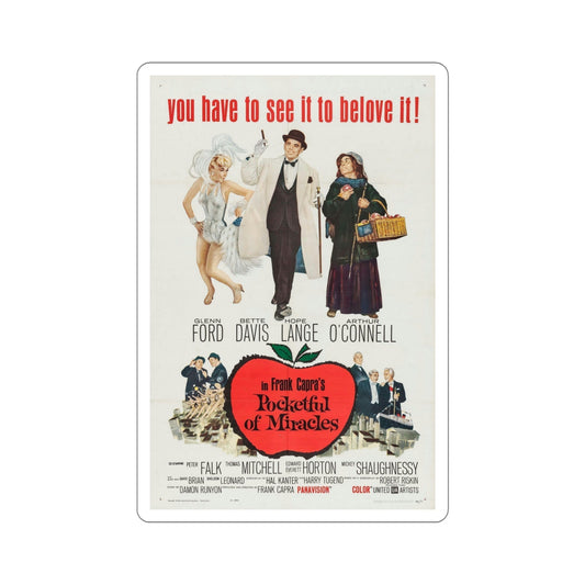 Pocketful of Miracles 1961 Movie Poster STICKER Vinyl Die-Cut Decal-6 Inch-The Sticker Space
