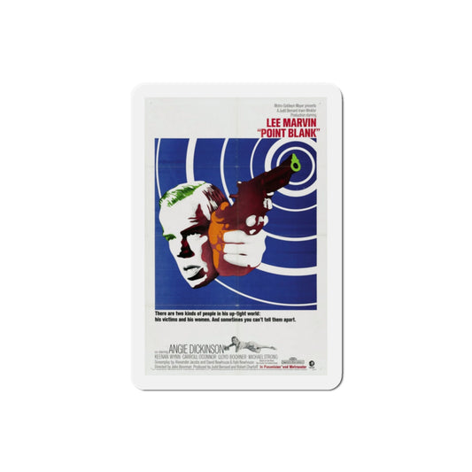 Point Blank 1967 Movie Poster Die-Cut Magnet-2 Inch-The Sticker Space