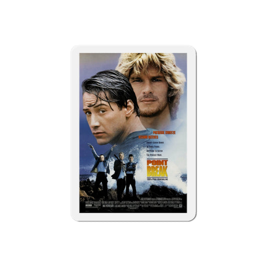 Point Break 1991 Movie Poster Die-Cut Magnet-2" x 2"-The Sticker Space