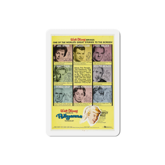 Pollyanna 1960 Movie Poster Die-Cut Magnet-2 Inch-The Sticker Space