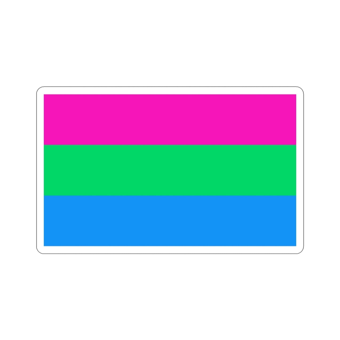 Polysexuality Pride Flag STICKER Vinyl Die-Cut Decal-2 Inch-The Sticker Space