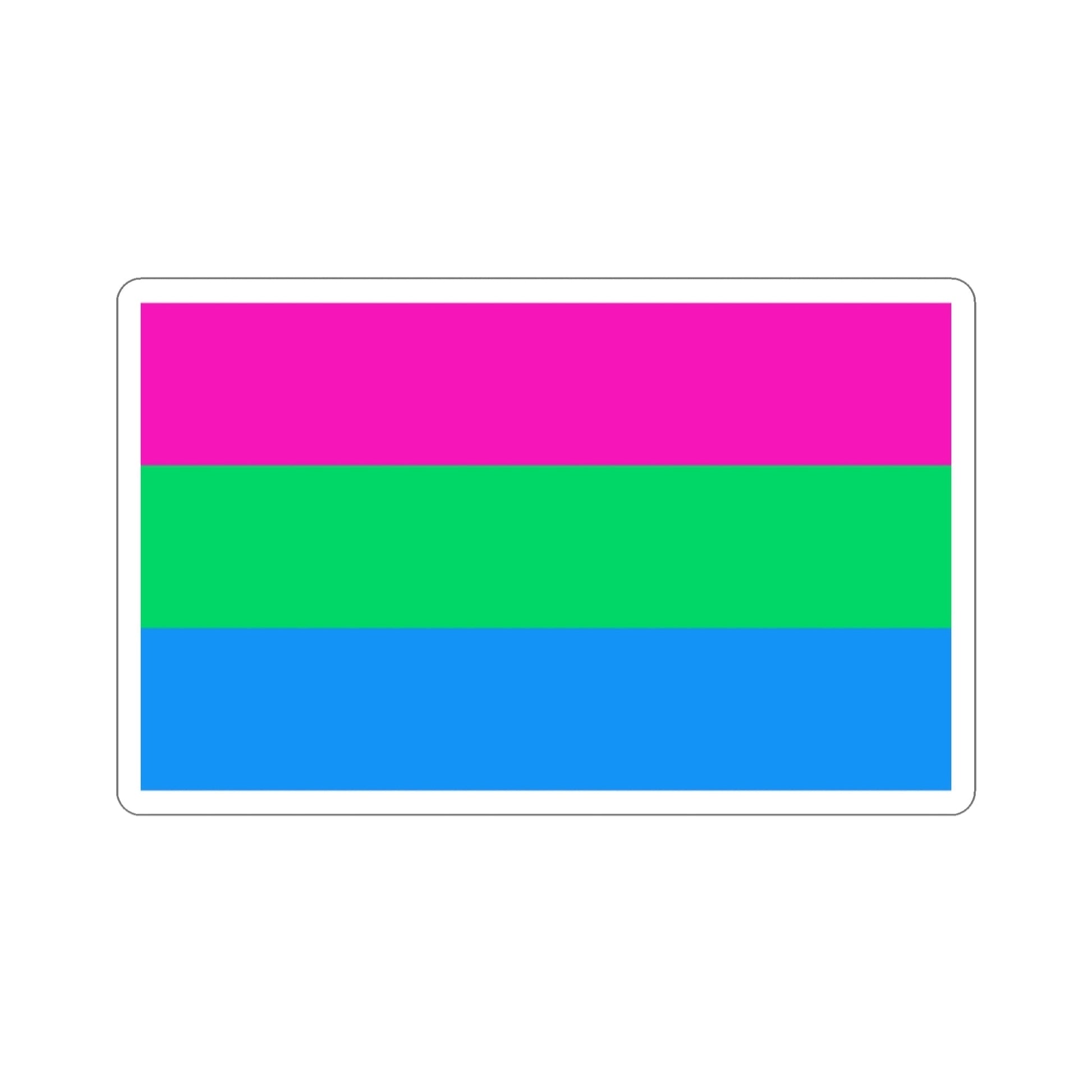 Polysexuality Pride Flag STICKER Vinyl Die-Cut Decal-2 Inch-The Sticker Space