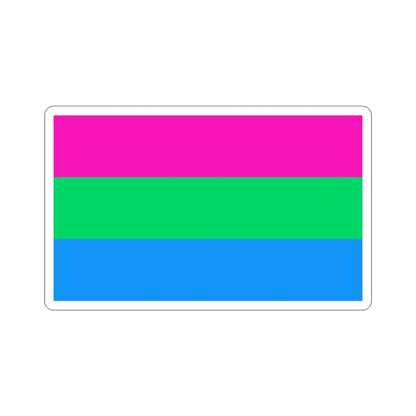 Polysexuality Pride Flag STICKER Vinyl Die-Cut Decal-3 Inch-The Sticker Space
