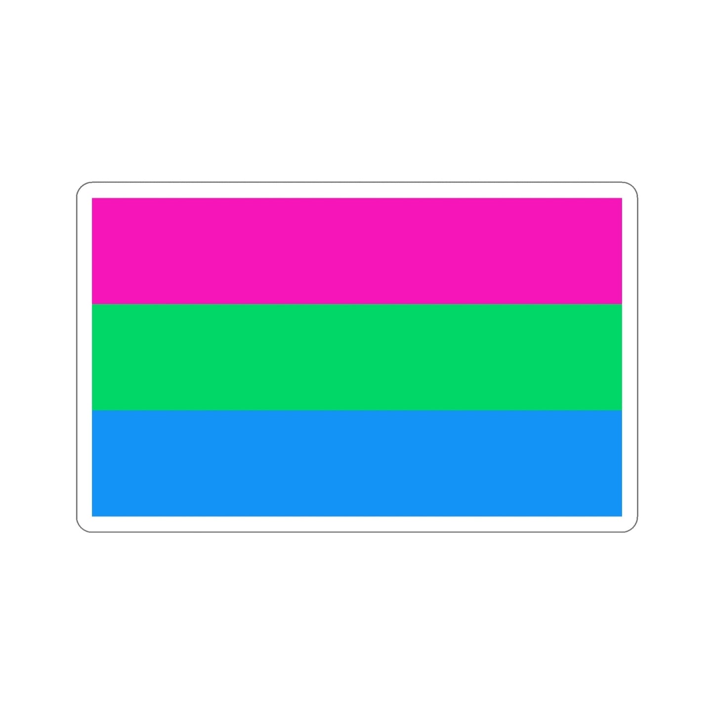 Polysexuality Pride Flag STICKER Vinyl Die-Cut Decal-4 Inch-The Sticker Space