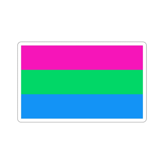 Polysexuality Pride Flag STICKER Vinyl Die-Cut Decal-6 Inch-The Sticker Space